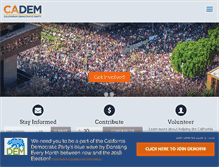 Tablet Screenshot of cadem.org